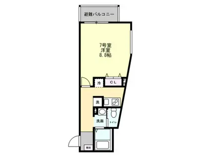 T&Fレジデンス江の島(1K/3階)の間取り写真