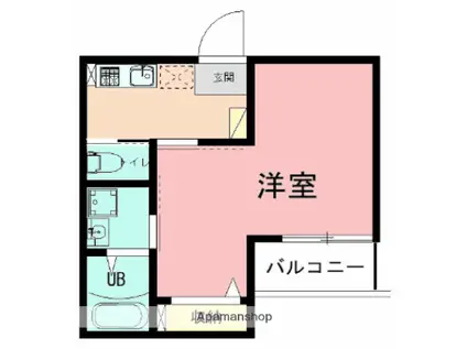 REGULUS 海老名(1K/2階)の間取り写真