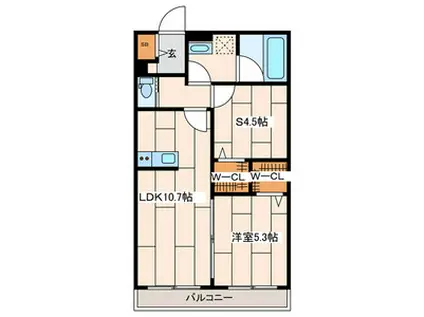 さくら十番館(1SLDK/1階)の間取り写真