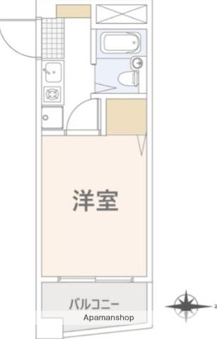 M-STAGE・Ⅰ(1K/3階)の間取り写真