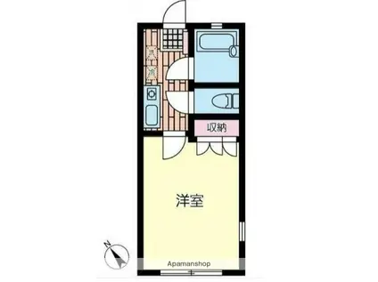 プラネットハウス(1K/1階)の間取り写真