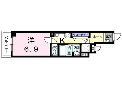 レジデンス北鎌倉(1K/1階)の間取り写真