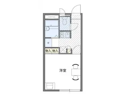 レオパレスマ メゾン(1K/2階)の間取り写真