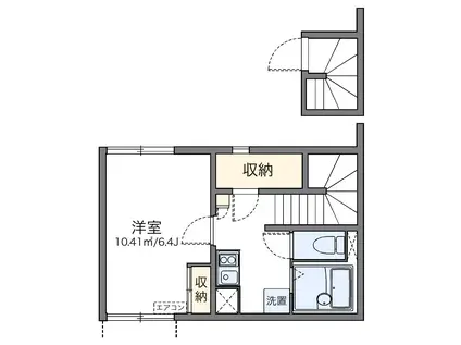 レオネクスト本厚木(1K/2階)の間取り写真