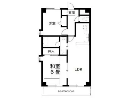 メモワールⅢ(2LDK/2階)の間取り写真
