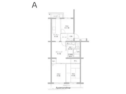 シーブリーズ金沢(3DK/5階)の間取り写真