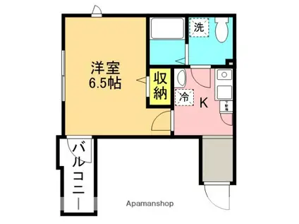 ハウズライフ厚木六番館(1K/3階)の間取り写真