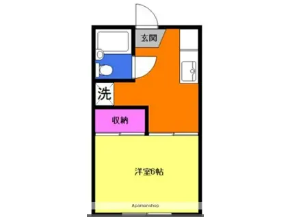 メゾンパレット(1K/1階)の間取り写真