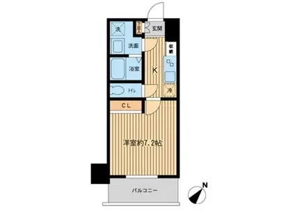 PRIMAL MACHIDA(1K/9階)の間取り写真