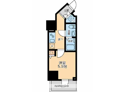 プライマル品川大森海岸(1K/11階)の間取り写真