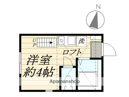 ヒルズ反町B棟(ワンルーム/2階)の間取り写真