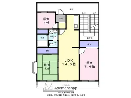 メゾンベール桜台(3LDK/4階)の間取り写真