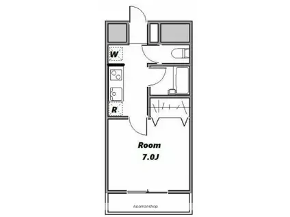ラフィーヌ伊勢佐木町(1K/5階)の間取り写真