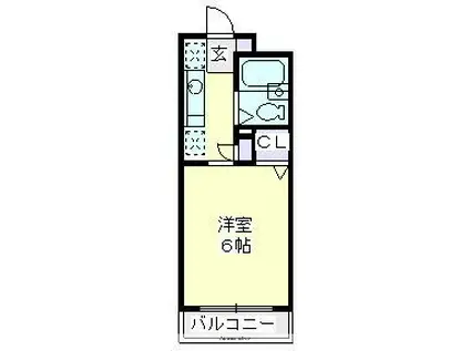 プルミエール(ワンルーム/3階)の間取り写真