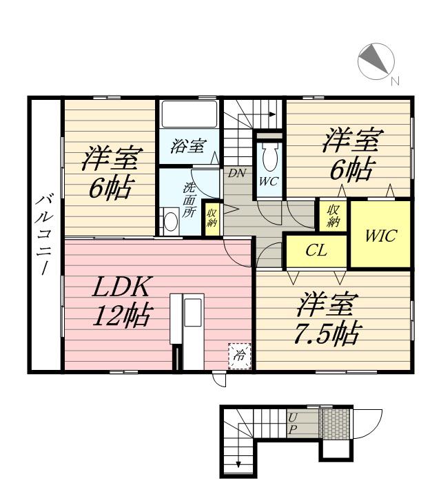 ラピュタ(3LDK)の間取り写真