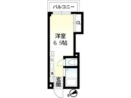 LIVE COURT 東海大学前(ワンルーム/2階)の間取り写真