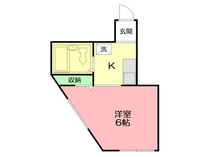 ジュネス東海大学前(ワンルーム/2階)の間取り写真