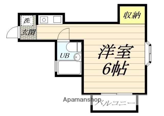 ドルフ鶴巻NO11(ワンルーム/2階)の間取り写真