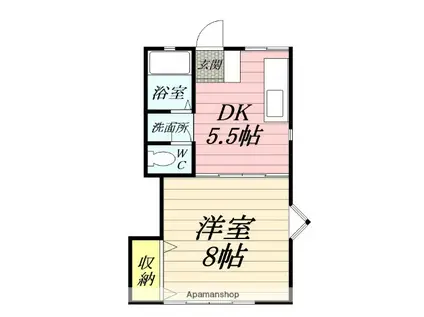 メゾン・ド・カワグチ(1DK/1階)の間取り写真