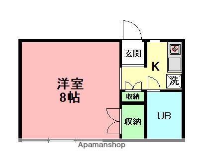 拓殖ハイツ(1K/1階)の間取り写真