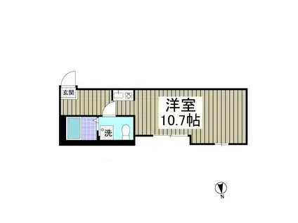 アークサカワ(ワンルーム/1階)の間取り写真