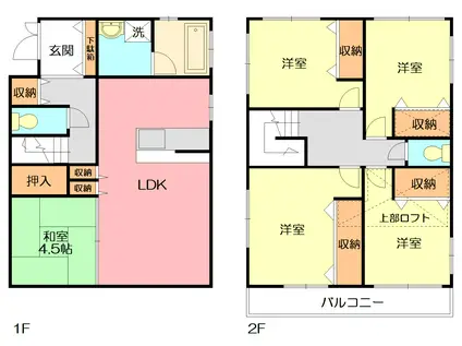 小田急電鉄小田原線 秦野駅 徒歩22分 2階建 築21年(5LDK)の間取り写真