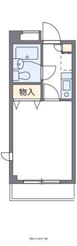 レオパレスフレッシュ(1K/3階)の間取り写真