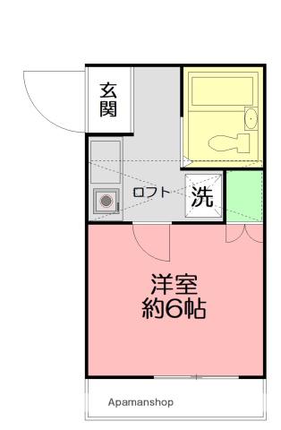 フジパレス湘南五番館(1K/1階)の間取り写真