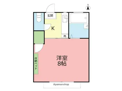 MTY43(1K/1階)の間取り写真