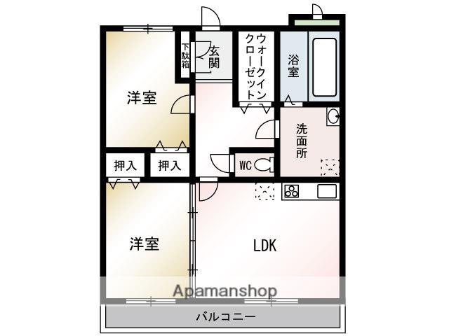 フルパレスⅡ(2LDK/3階)の間取り写真