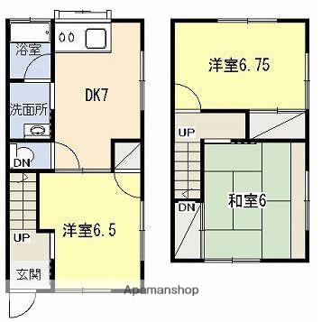 宮代テラスハウスⅠ(3DK)の間取り写真