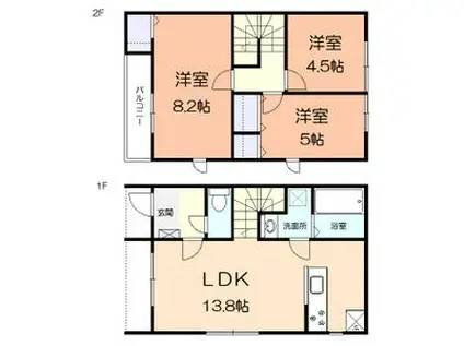 グランポタジェA(3LDK)の間取り写真