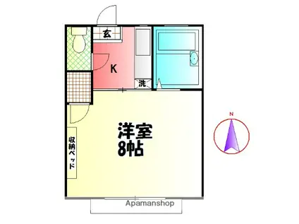 MTY43(1K/2階)の間取り写真