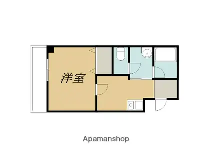 山本マンション(1K/3階)の間取り写真