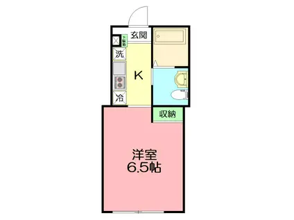 ベイルーム辻堂元町1(1K/1階)の間取り写真