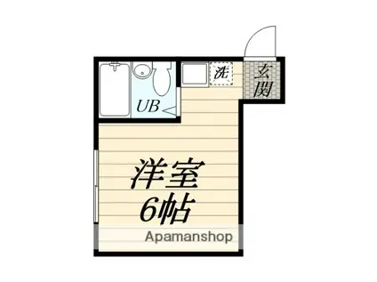 リシェス鶴間(ワンルーム/1階)の間取り写真