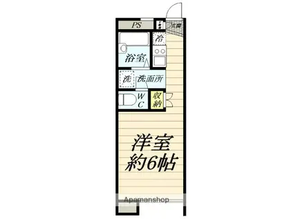 CASA KUNO(ワンルーム/1階)の間取り写真