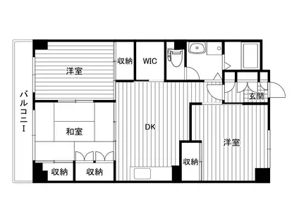 ハイム下鶴間(3LDK/2階)の間取り写真