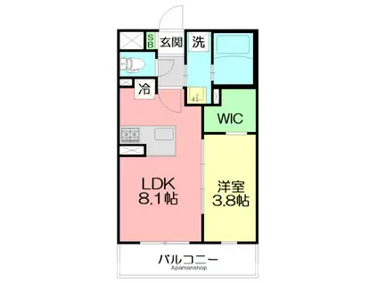 沼井様計画(1LDK/2階)の間取り写真