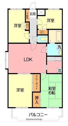 カサグランデ湘南(3SLDK/3階)の間取り写真