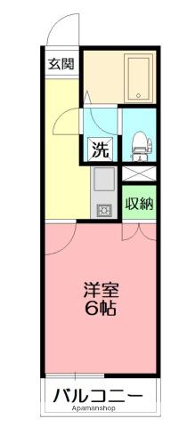 ガイア春日町(1K/3階)の間取り写真