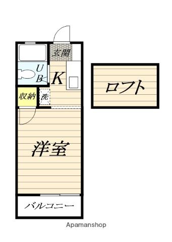 アートハウス桜ヶ丘(ワンルーム/2階)の間取り写真