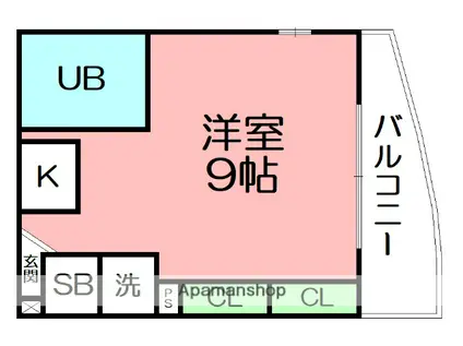 テニメントヒル(ワンルーム/2階)の間取り写真