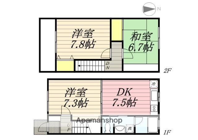 大塚山ガーデン(3DK)の間取り写真