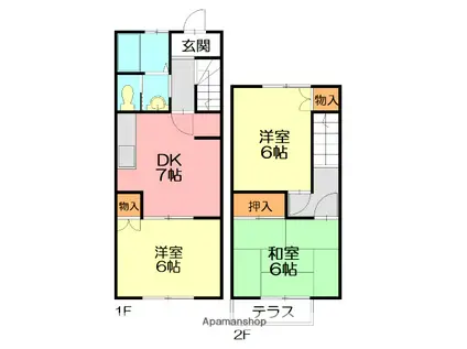 フォーブルS(3DK)の間取り写真