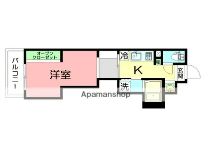 K・RICERCA(1K/1階)の間取り写真