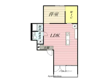 AND SEA(1LDK/3階)の間取り写真