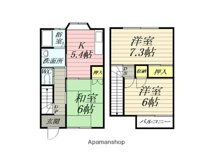 サザンコートしほみ(3K)の間取り写真