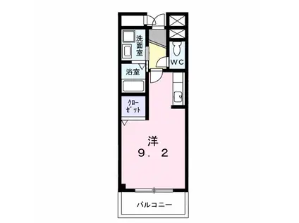 レジデンス S.U(ワンルーム/3階)の間取り写真