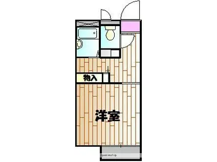 グリーンハイツ(1K/1階)の間取り写真